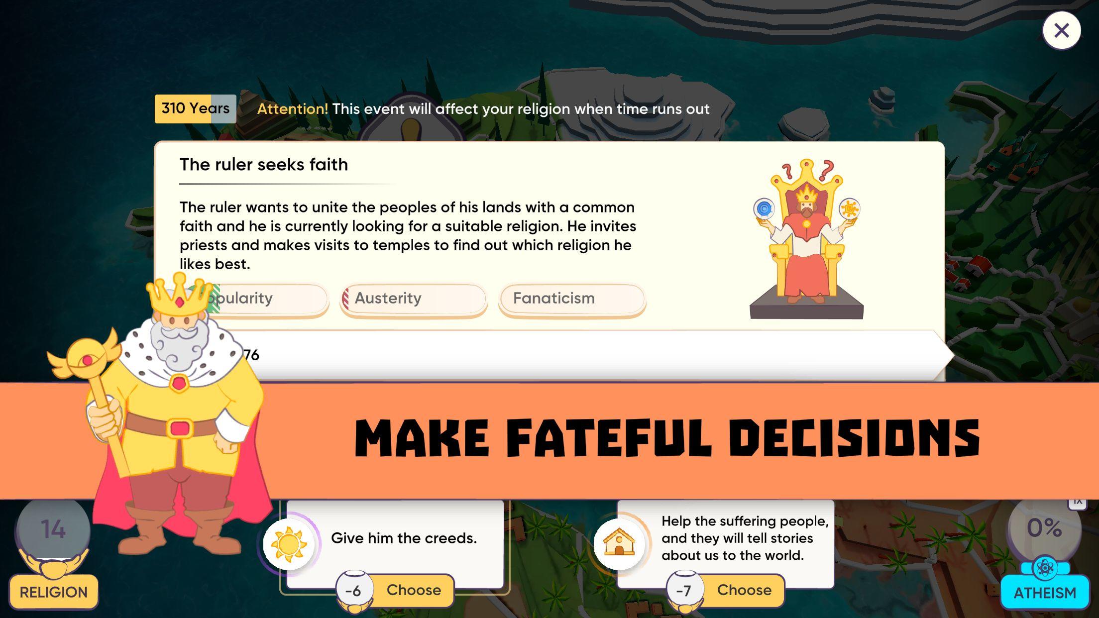 Religion Inc. God Simulator Game Screenshot