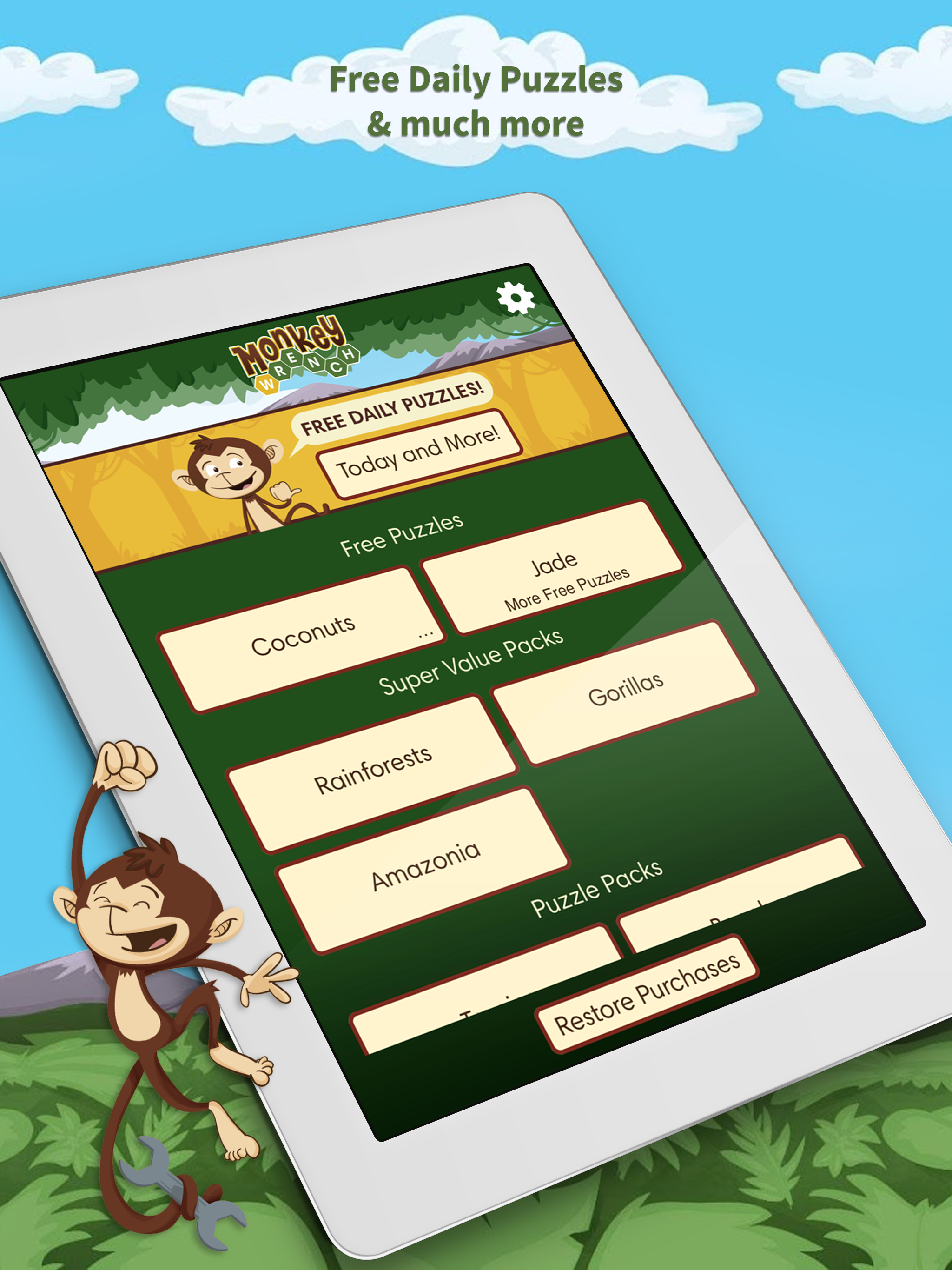 Monkey Wrench – Word Search ภาพหน้าจอเกม