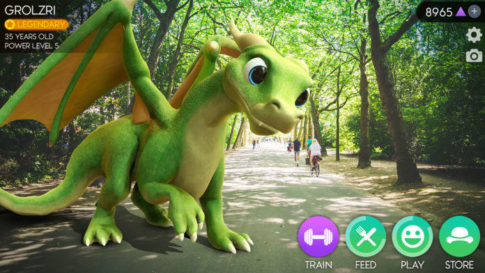 AR Dragon Game Screenshot