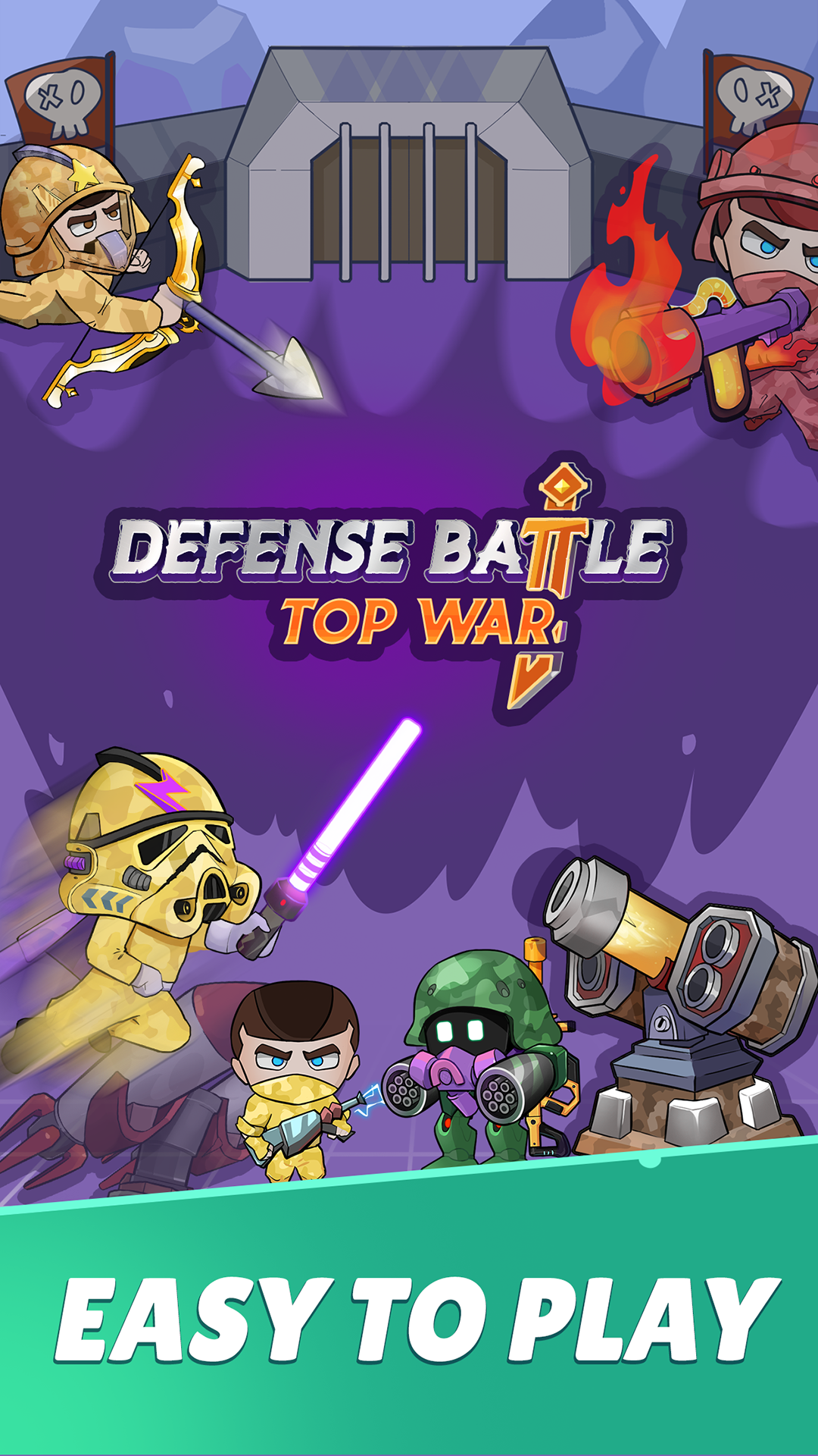 Screenshot 1 of Defense Battle : Military War 1.0
