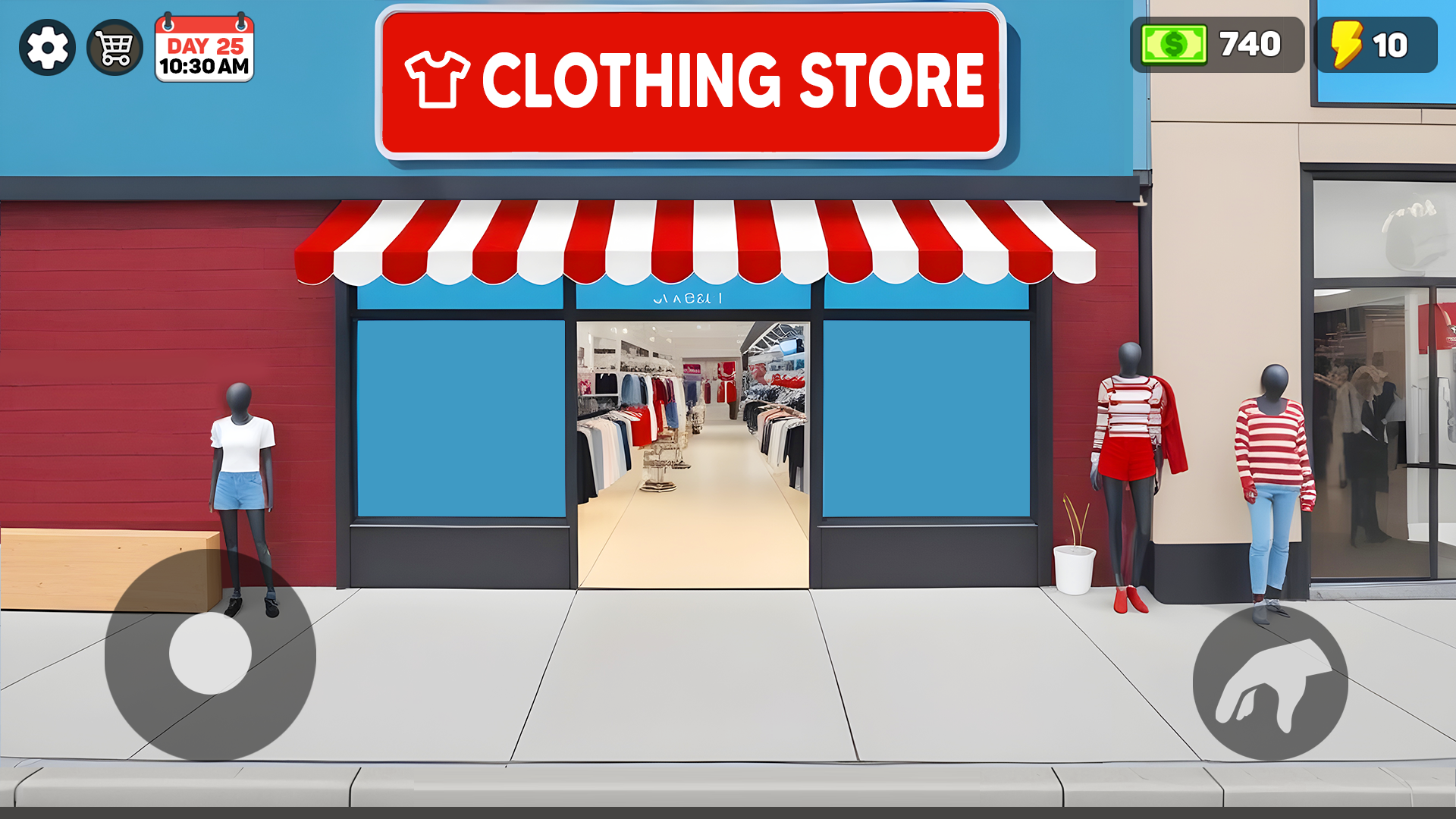 Clothing Shop Simulator 3D ゲームのスクリーンショット