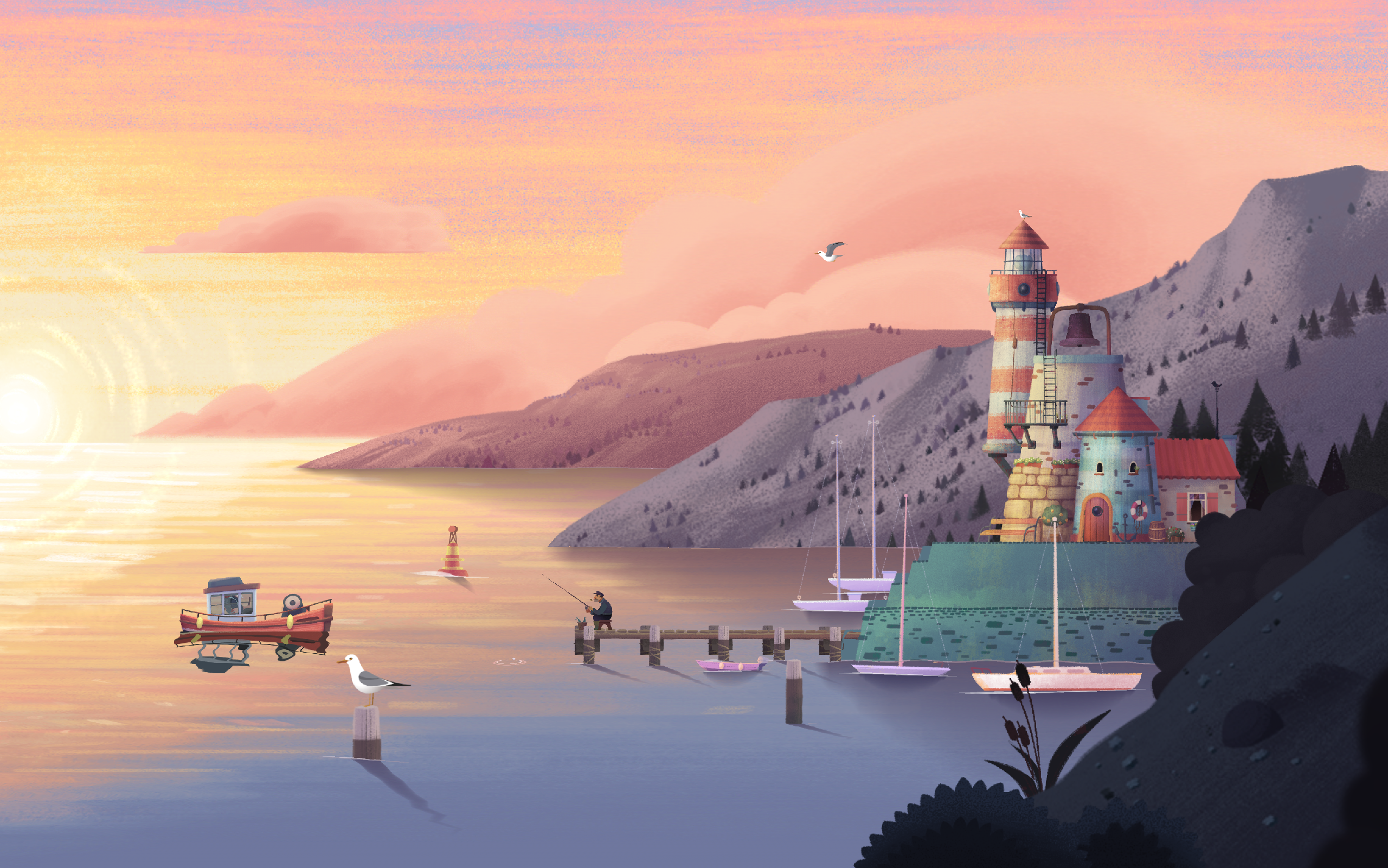 Old Man's Journey Demo Game Screenshot