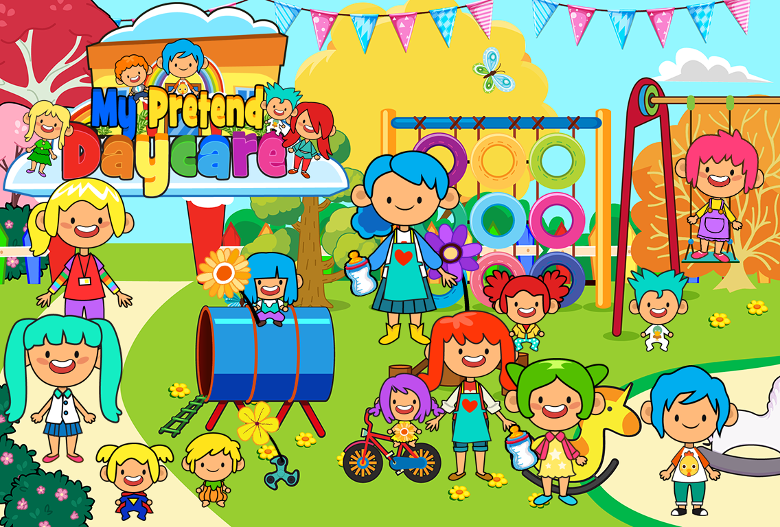 My Pretend Daycare - Kids Babysitter Games FREE 게임 스크린샷