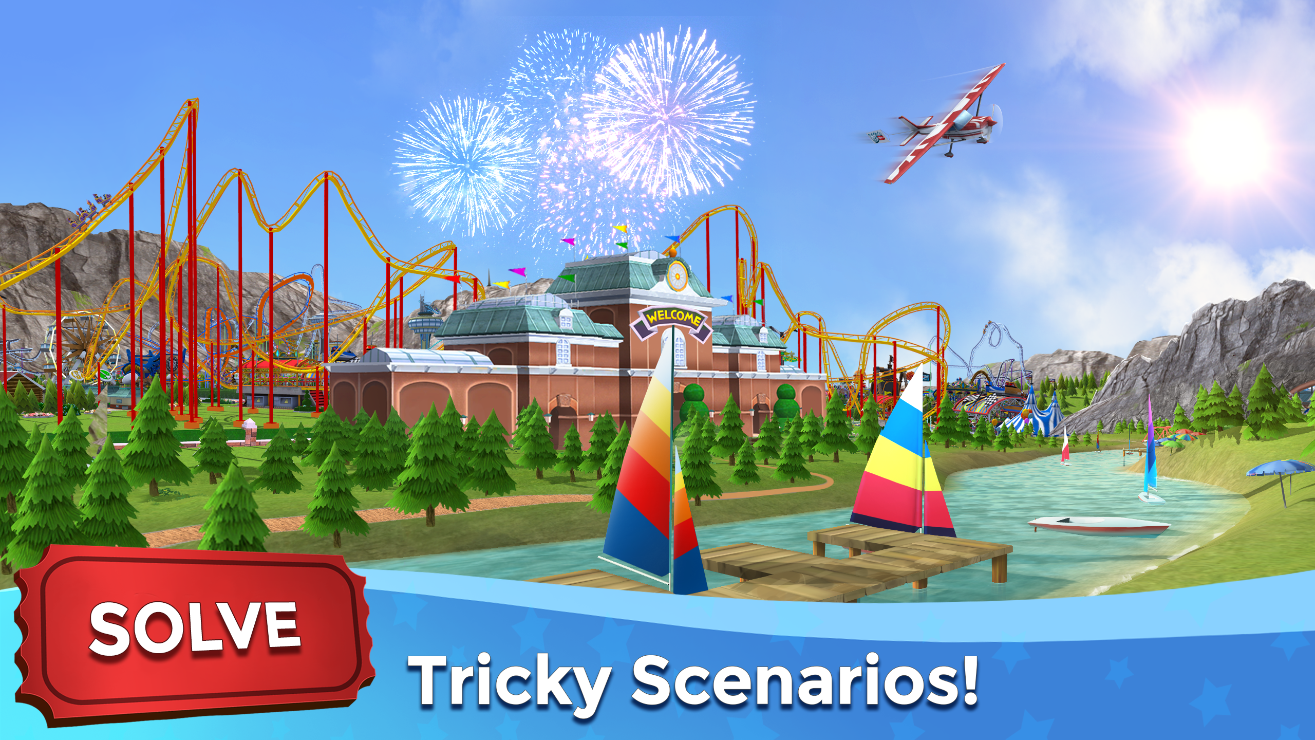 RollerCoaster Tycoon Touch Game Screenshot