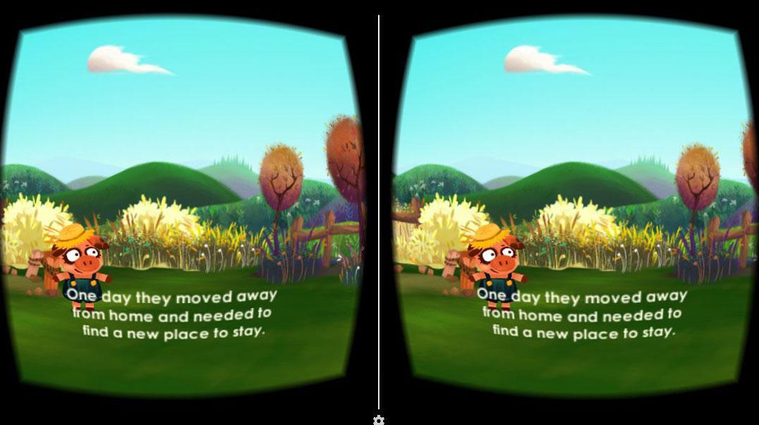 Screenshot of Three Little Pigs VR
