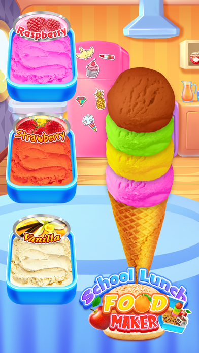 School Lunch Food Recipes 게임 스크린샷