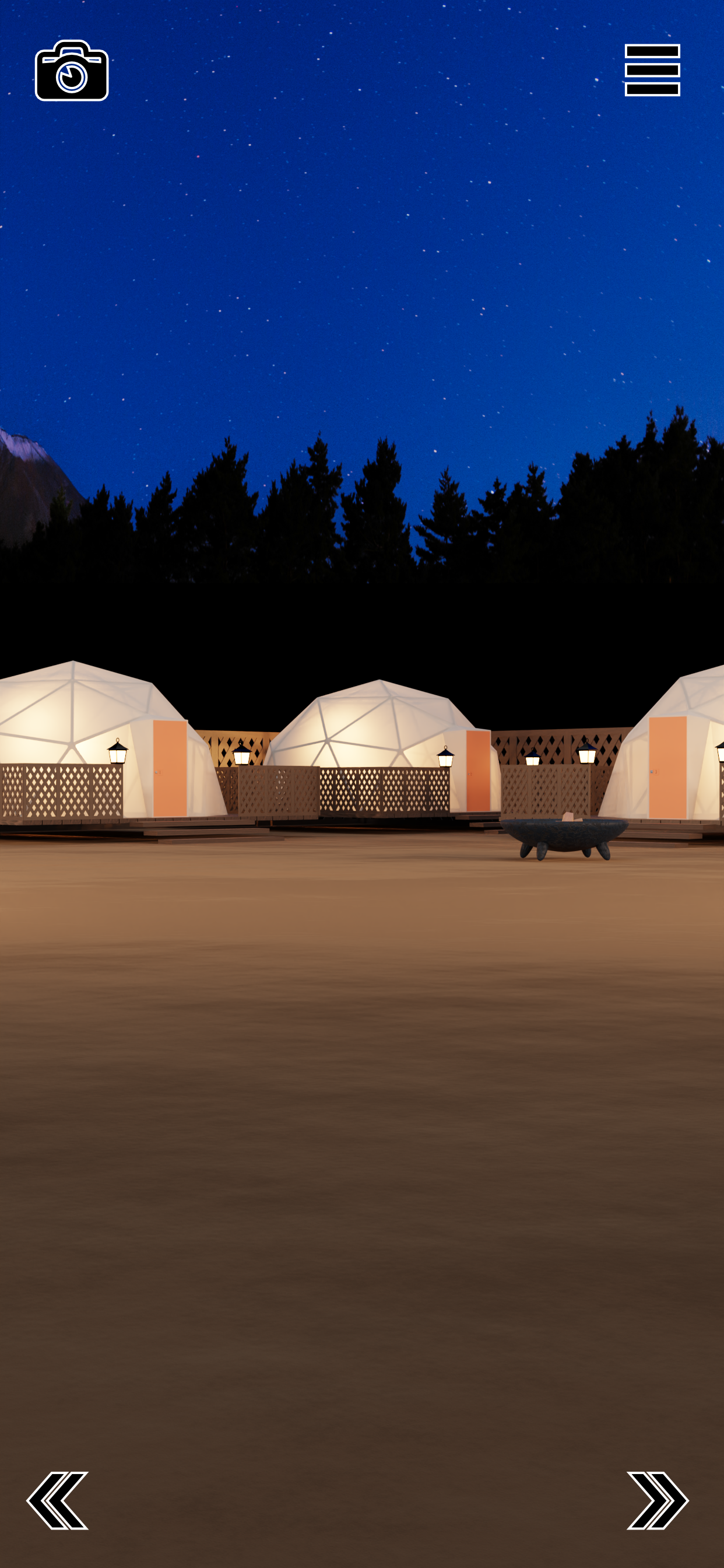 Escape Game Glamping Game Screenshot