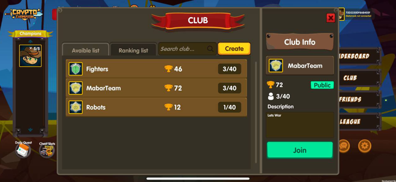 Screenshot of Crypto Champion