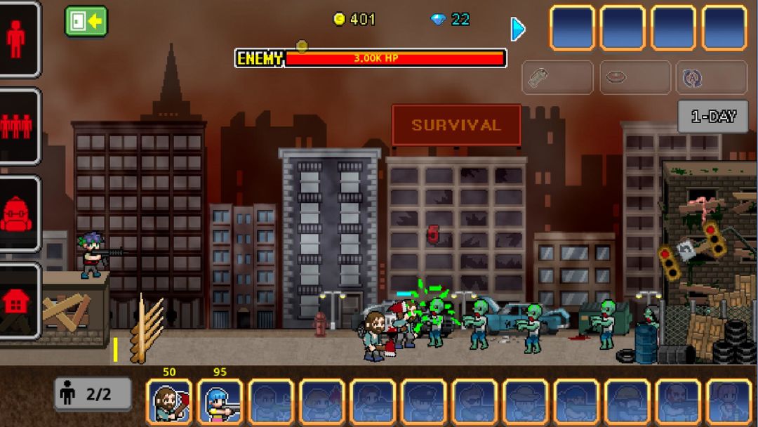 100 DAYS - Zombie Invasion screenshot game