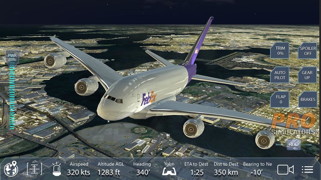 Screenshot of Pro Flight Simulator NY Free