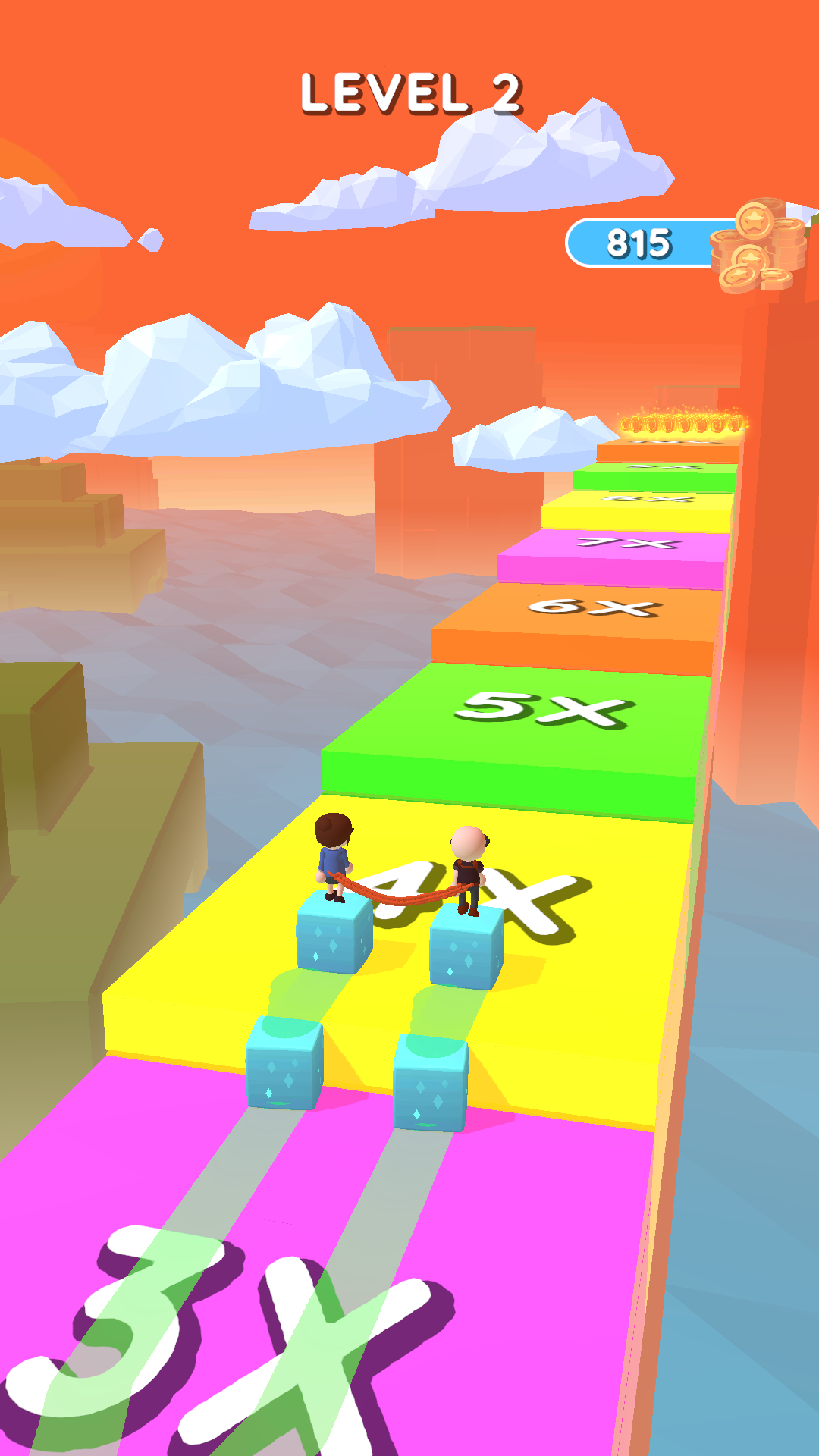 Sky Cube Surfer - Cube Skating Game Screenshot