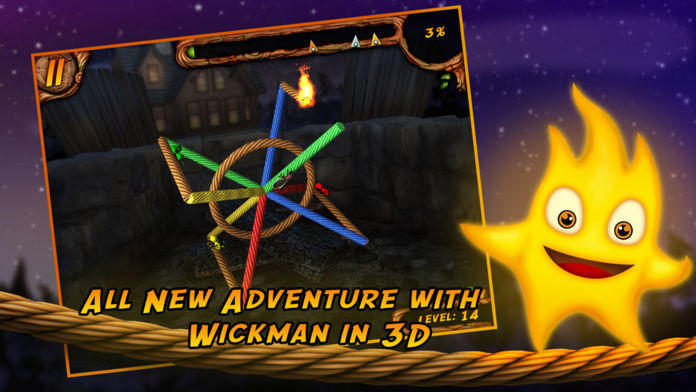 Burn the Rope 3D Game Screenshot