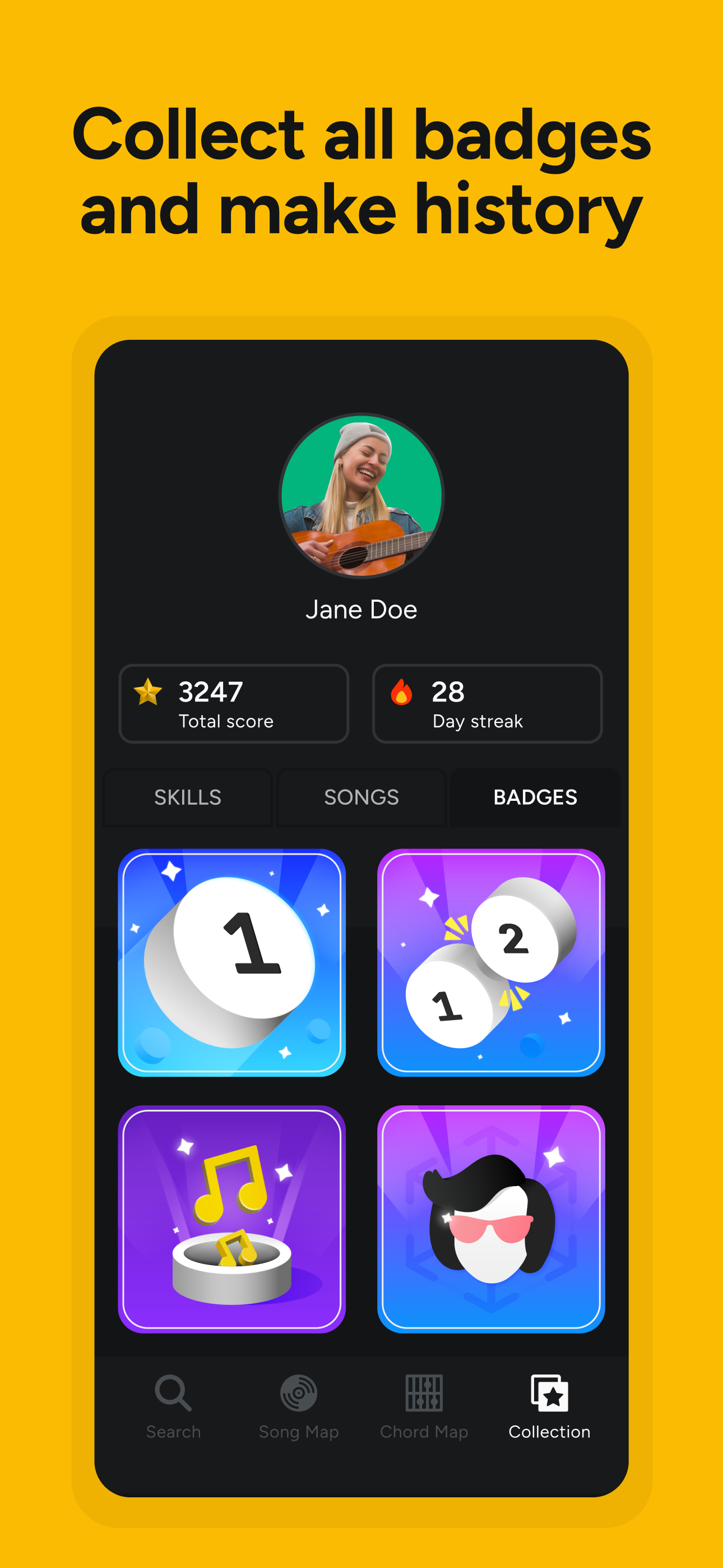 Chordie AI: Play Guitar Songs Game Screenshot