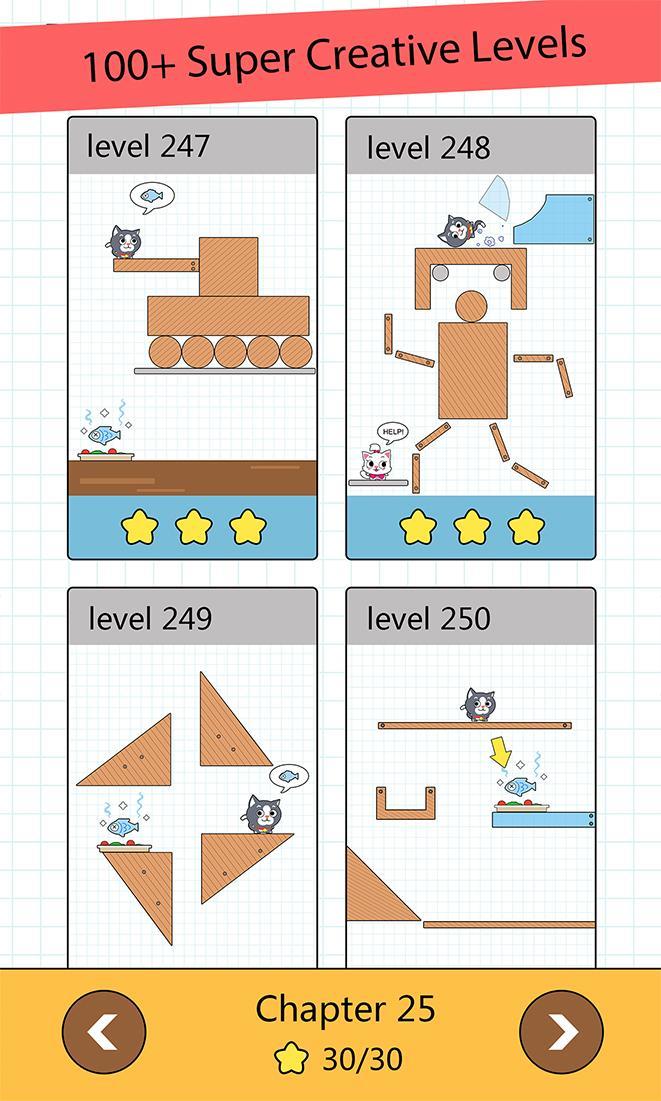 Скриншот игры Happy Cats - Cut it and Meet love