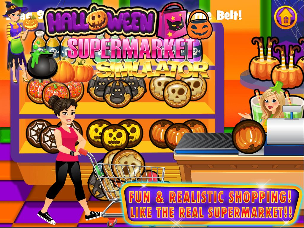 Halloween Supermarket Grocery 게임 스크린 샷