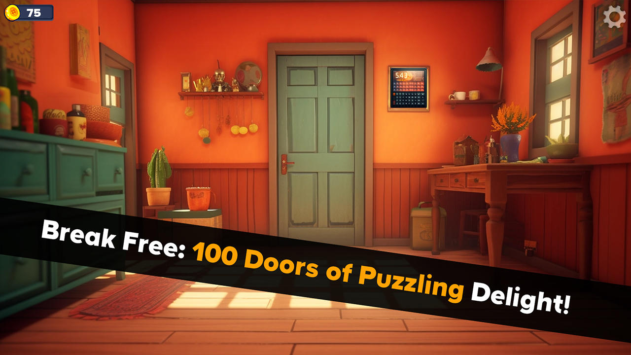 100 portas - Jogos de escape do quarto