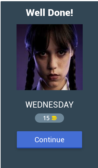 Screenshot of 2023 + Wednesday Addams Quiz
