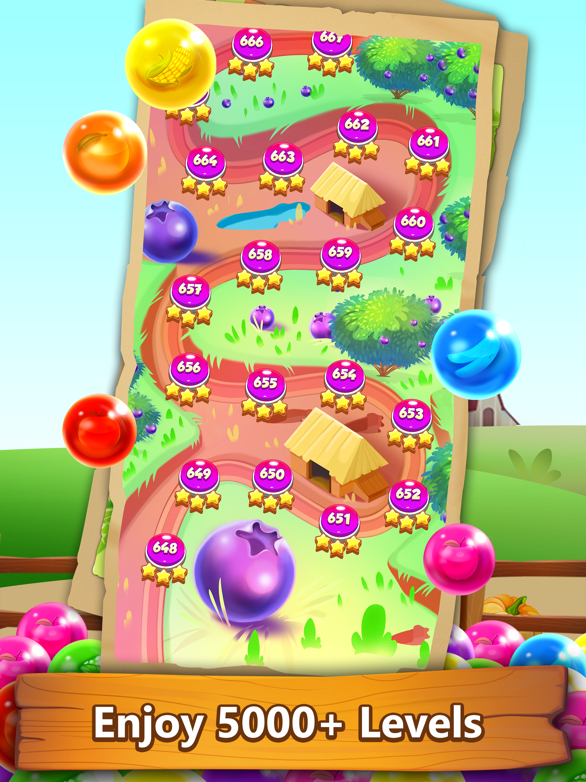 Farm Pop : Bubble Shooter 2025 Game Screenshot