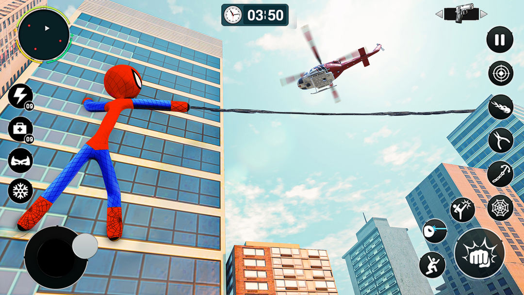 Flying Spider Rope Hero Games screenshot game