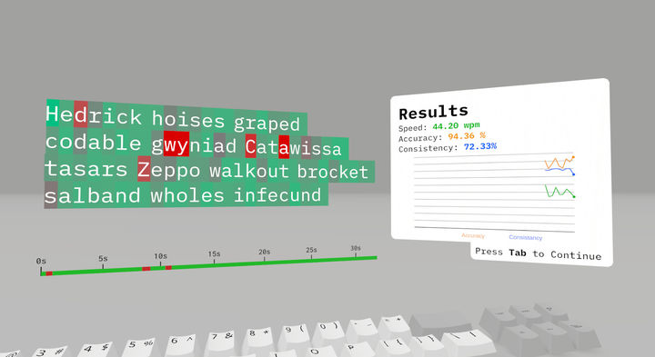 Screenshot 1 of Typing Simulator 