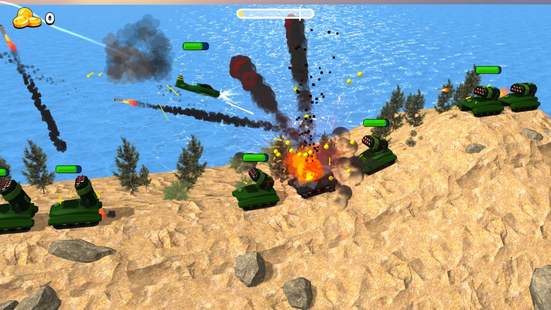 Screenshot of Bomber Ace: WW2 war plane game