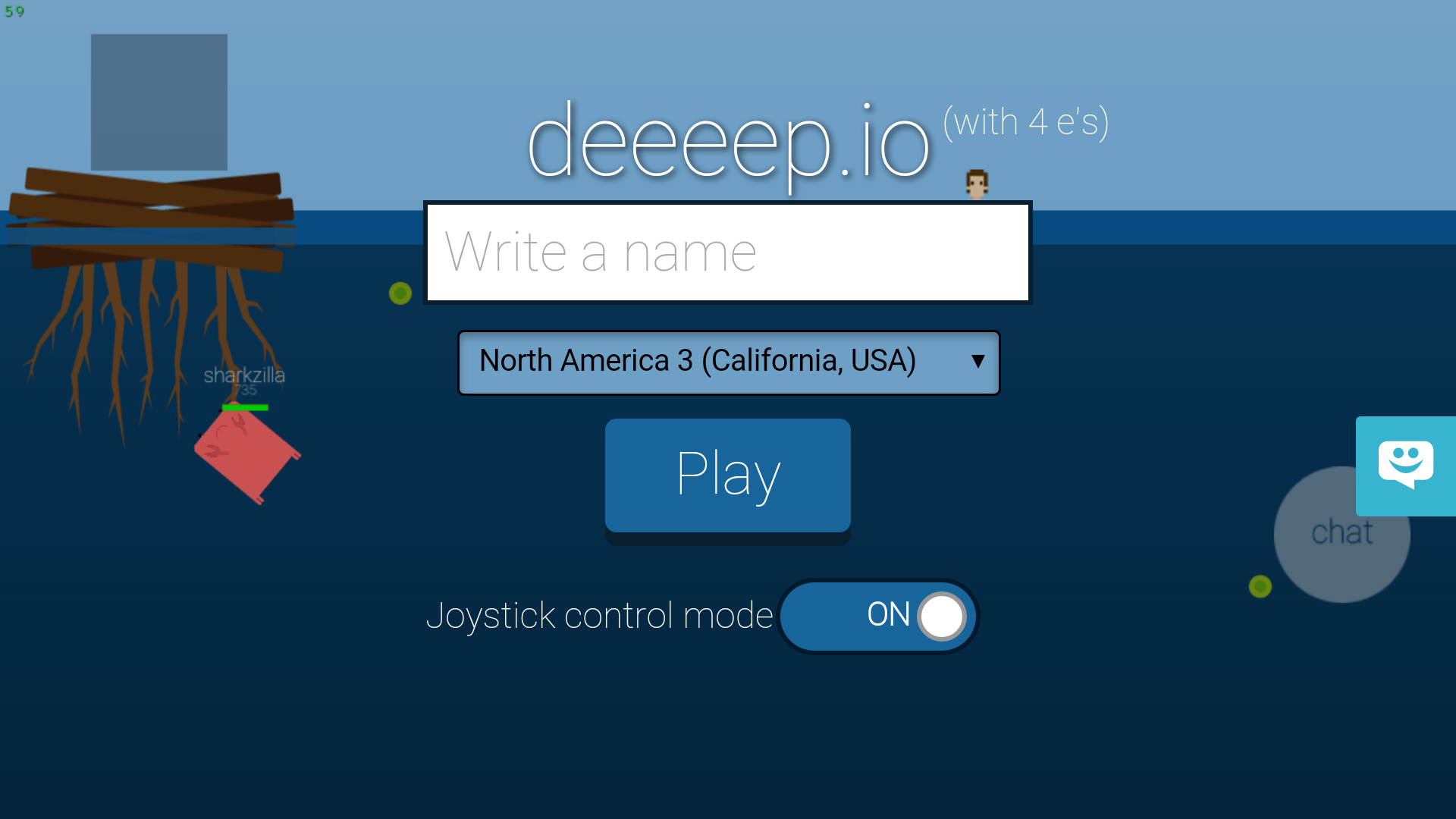 Скриншот игры Deeeep.io