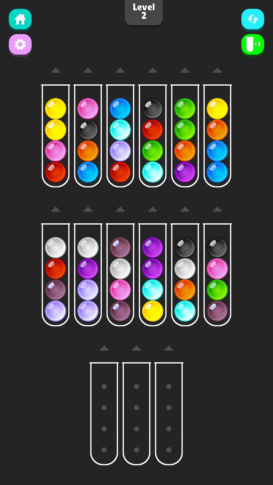 Captura de Tela do Jogo Ball Sort Puzle:color sort2048