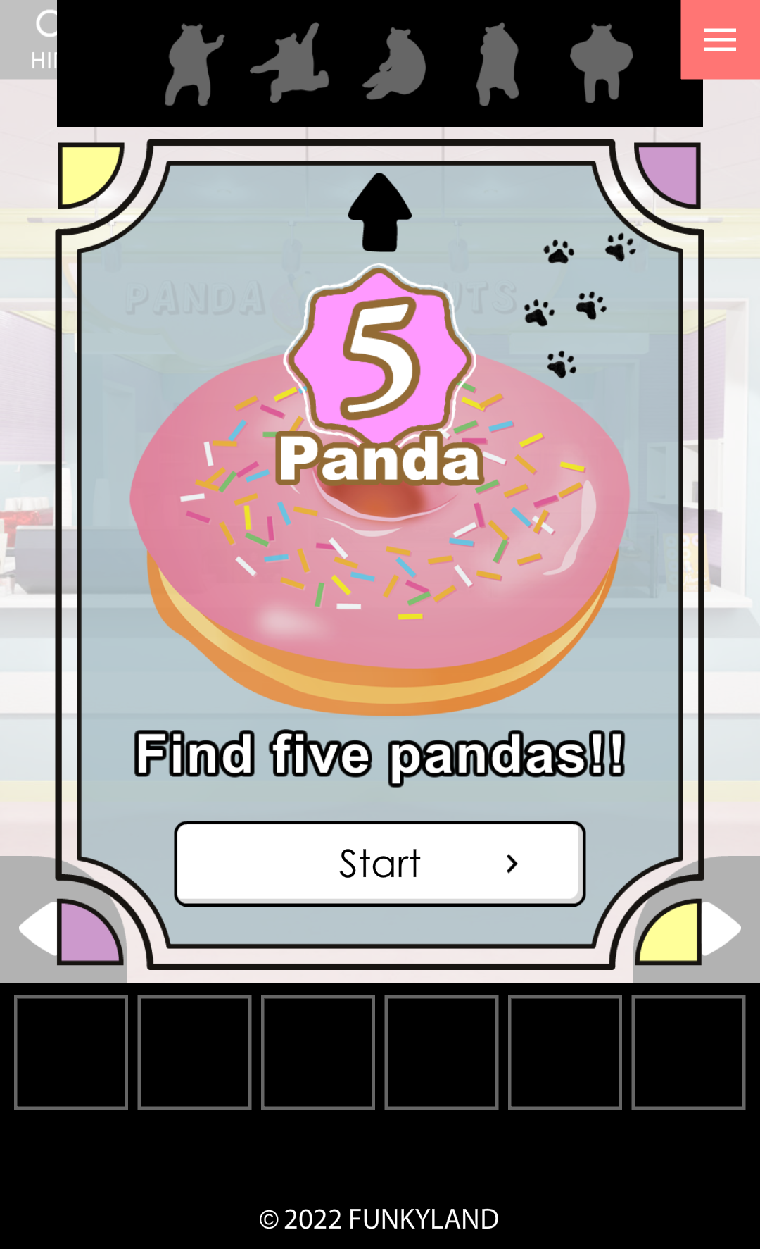 Escape the Panda Donuts Game Screenshot