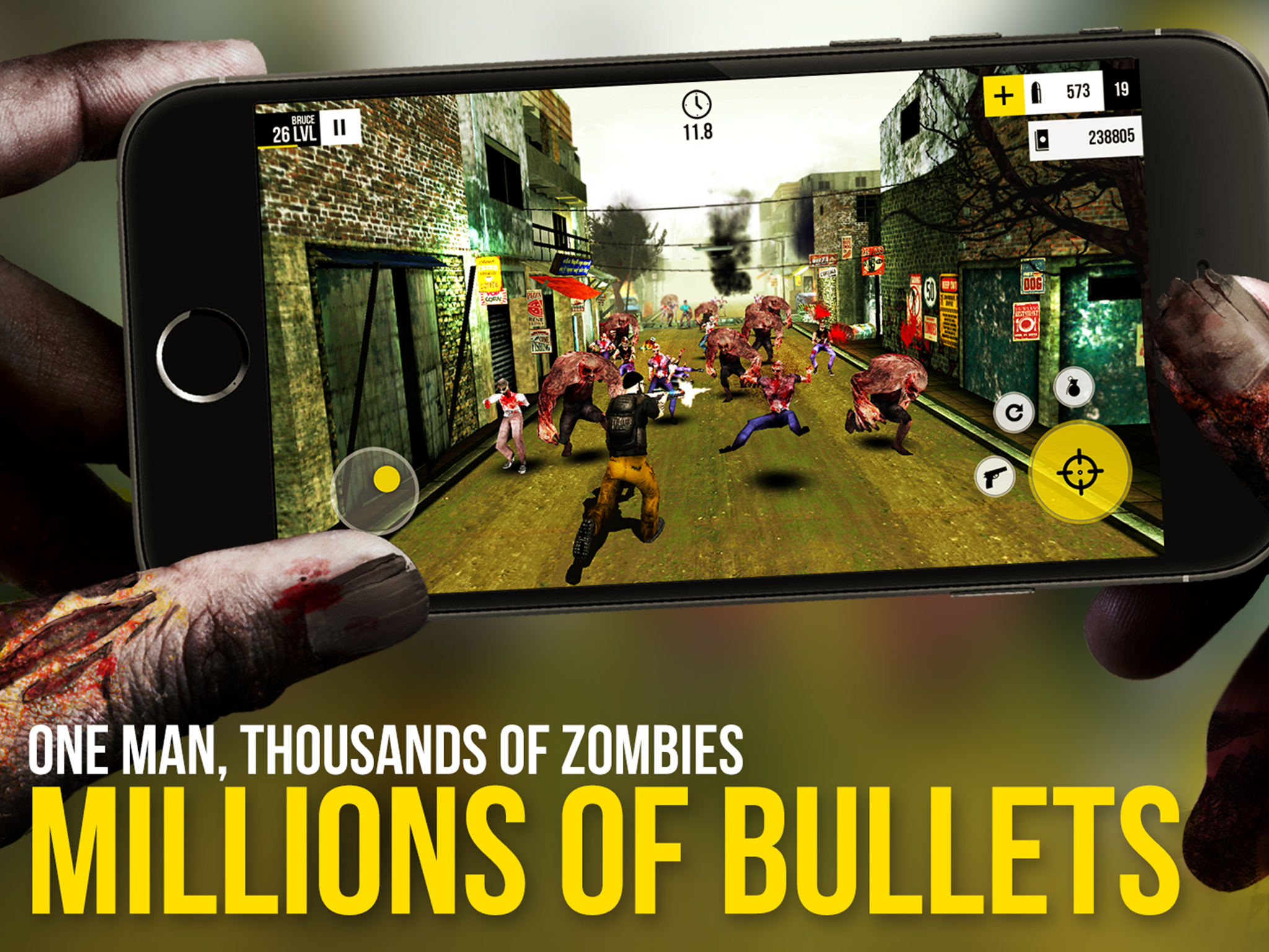 Captura de Tela do Jogo Last Run: Dead Zombie Shooter