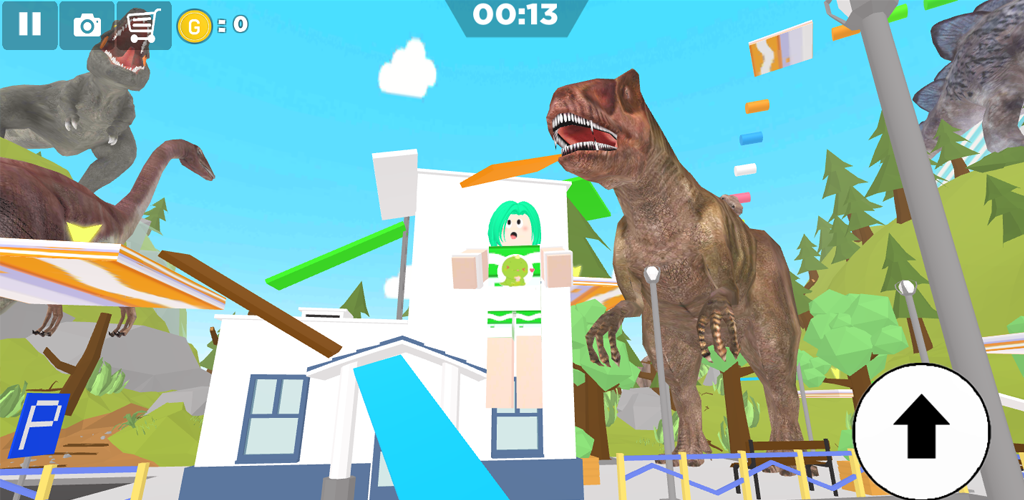 Cuplikan Layar Game Dino Land Parkour Park