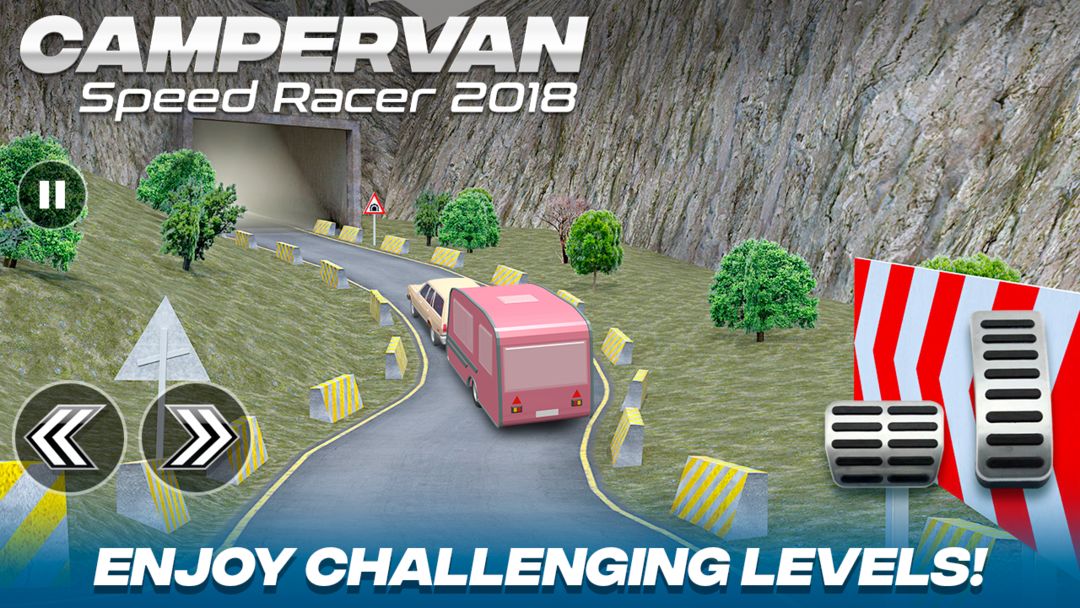 Camper Van Race Driving Simulator 2018 게임 스크린 샷