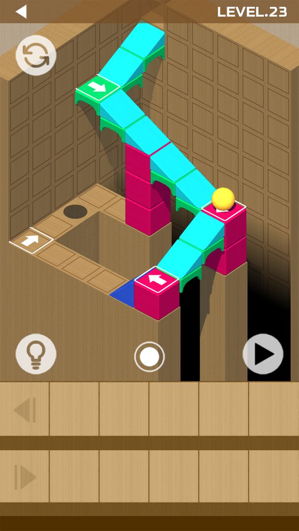 Screenshot of Woody Bricks and Ball Puzzles - Block Puzzle Game