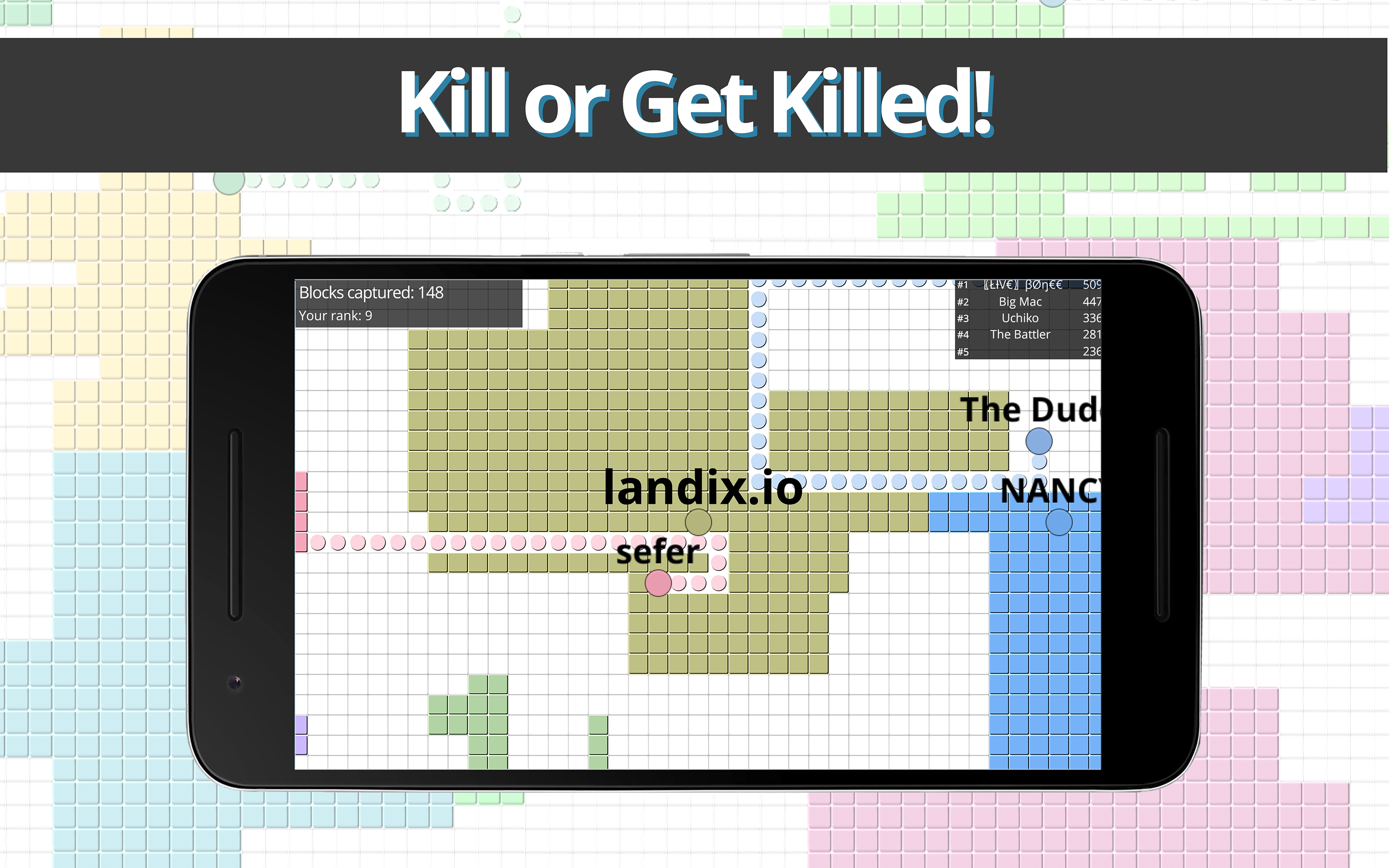 Landix.io Split Cells Game Screenshot