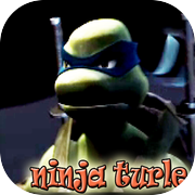 Ninja Turtle kämpft gegen Shredder