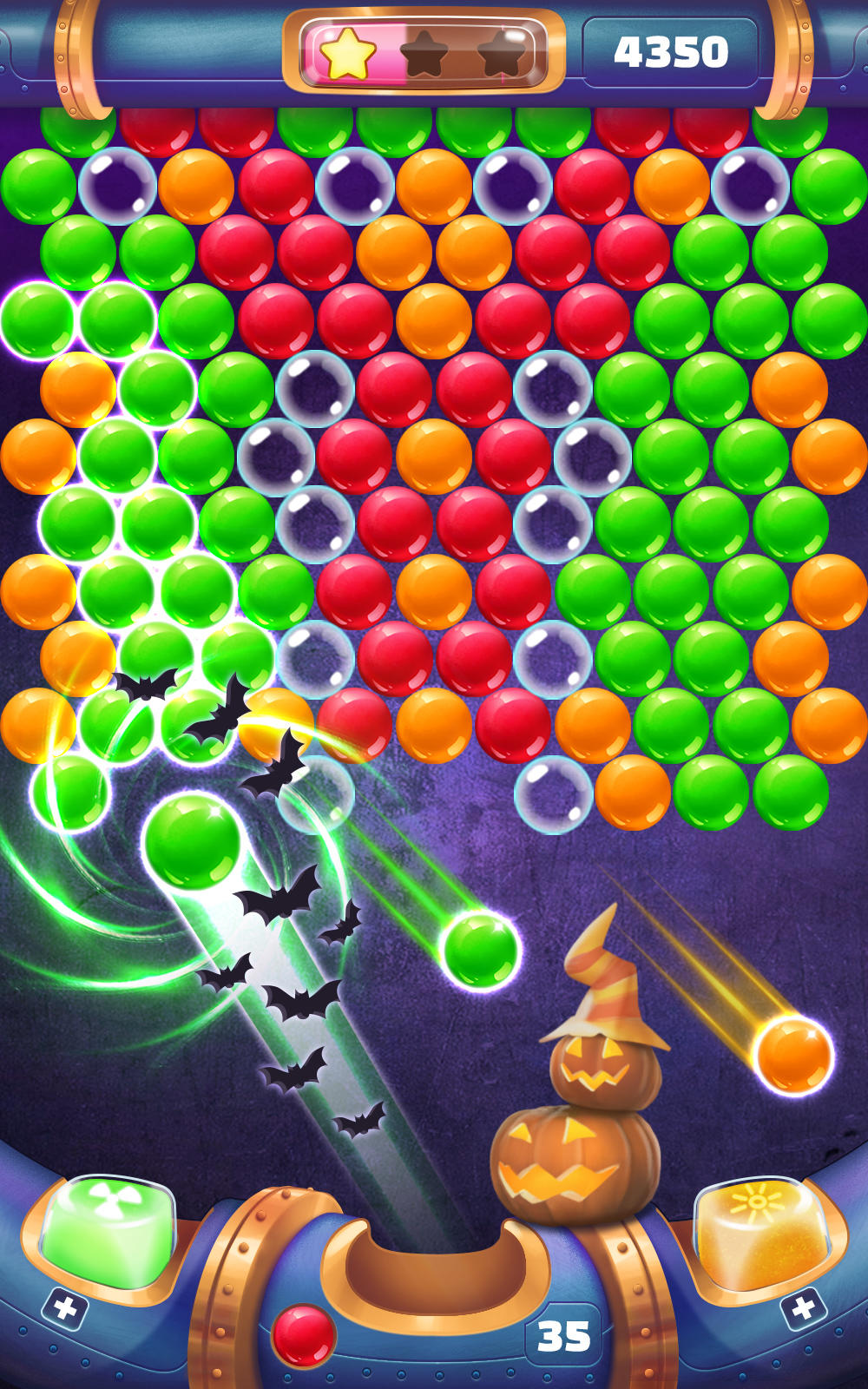 Halloween Bubble Shooting Game Game Screenshot