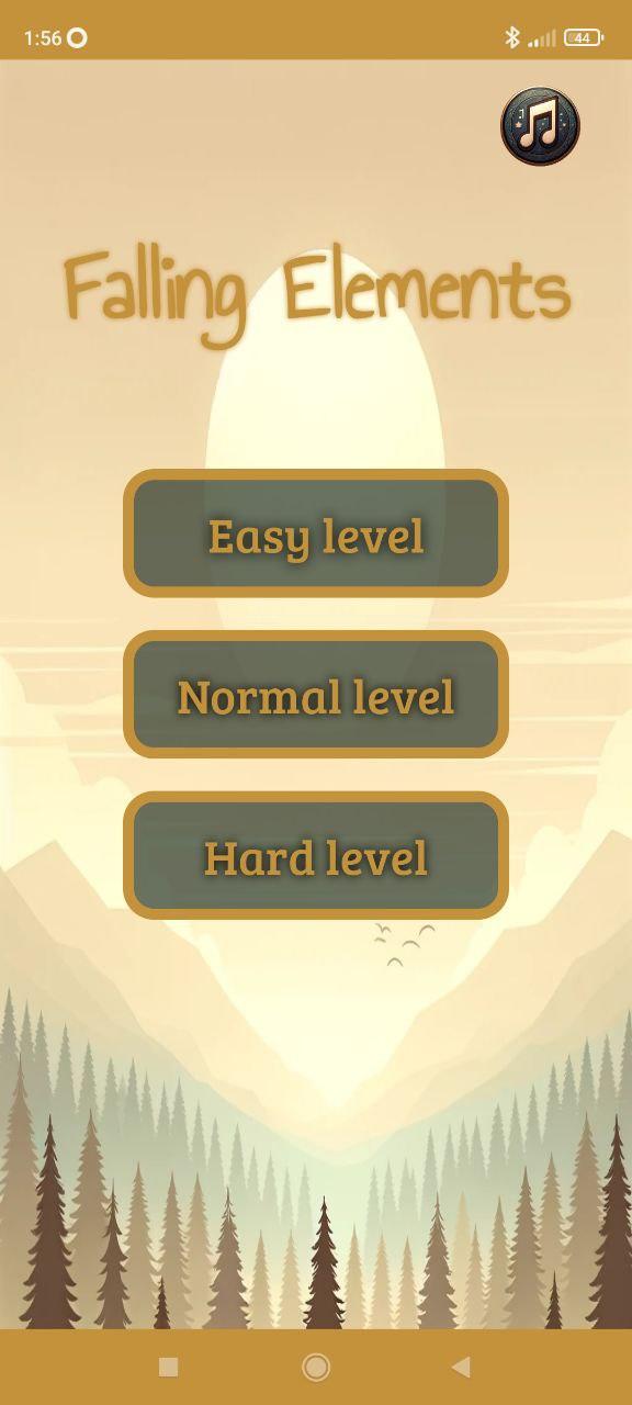 Falling Elements Game Screenshot