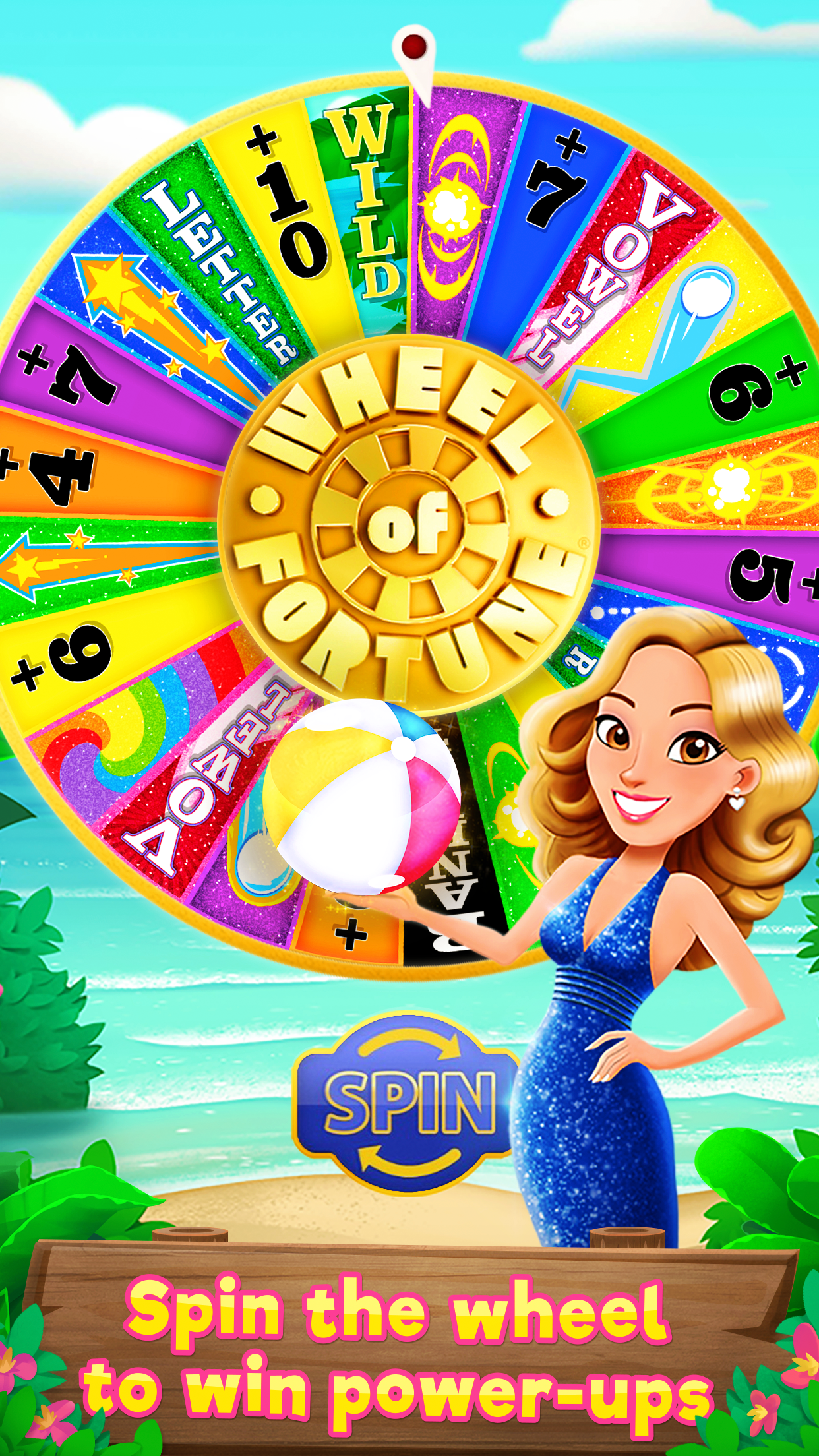 Wheel of Fortune PUZZLE POP ゲームのスクリーンショット