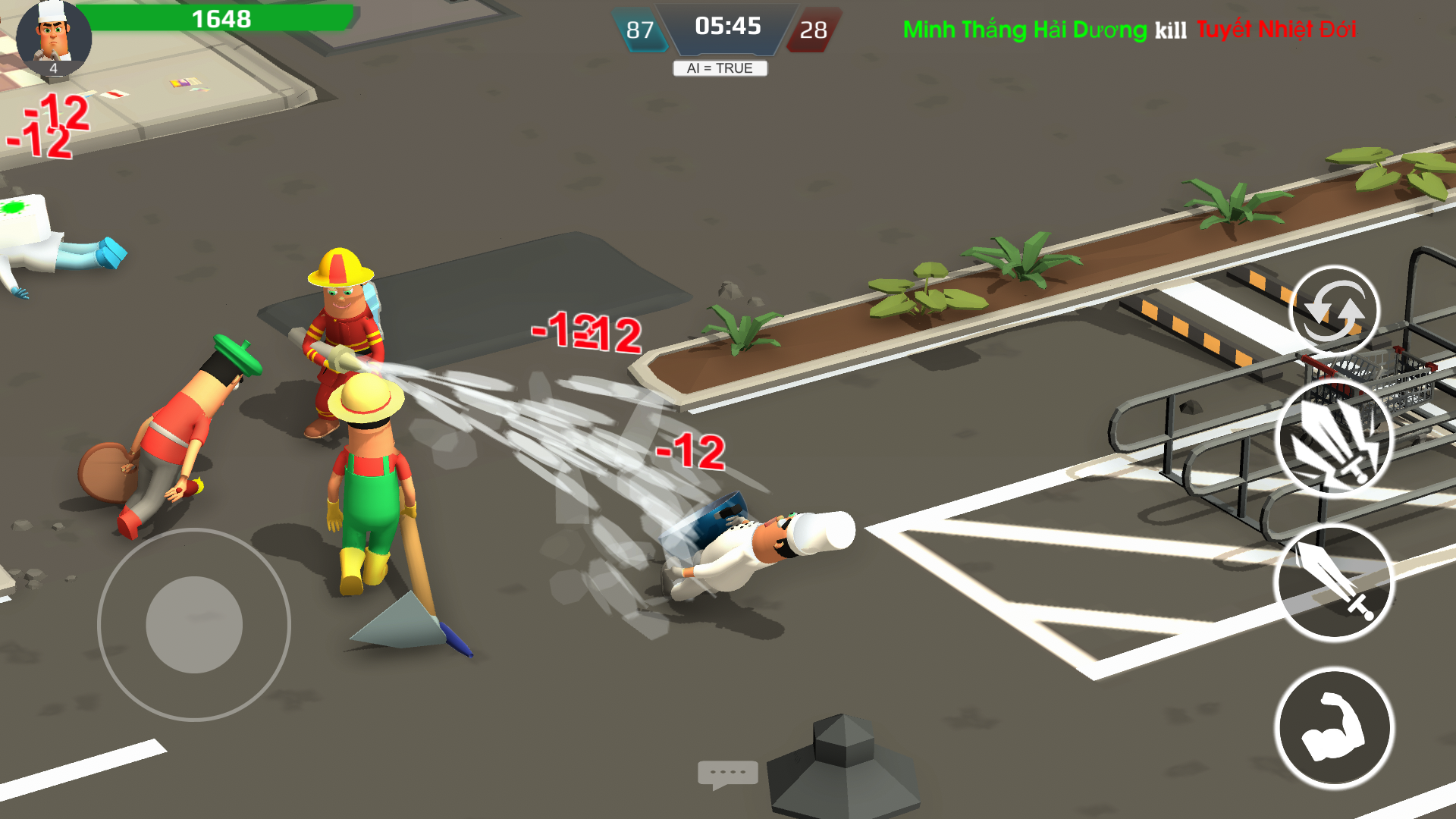 Screenshot of War job