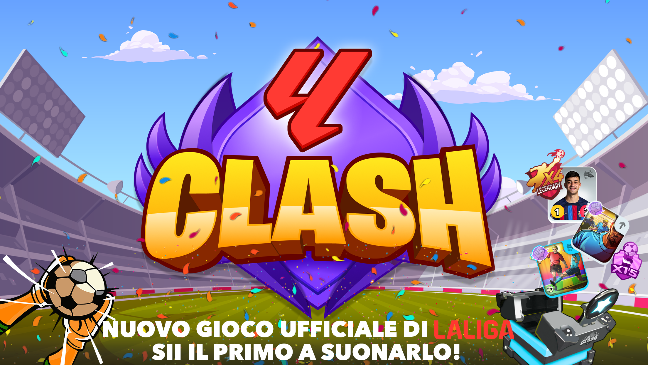 Screenshot 1 of LALIGA Clash: Battaglia calcio 1.00.27