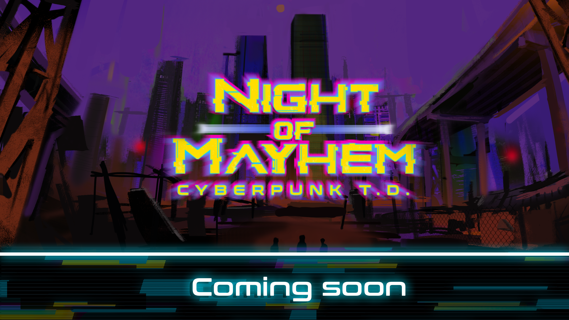 Night of Mayhem - Cyberpunk TD ภาพหน้าจอเกม