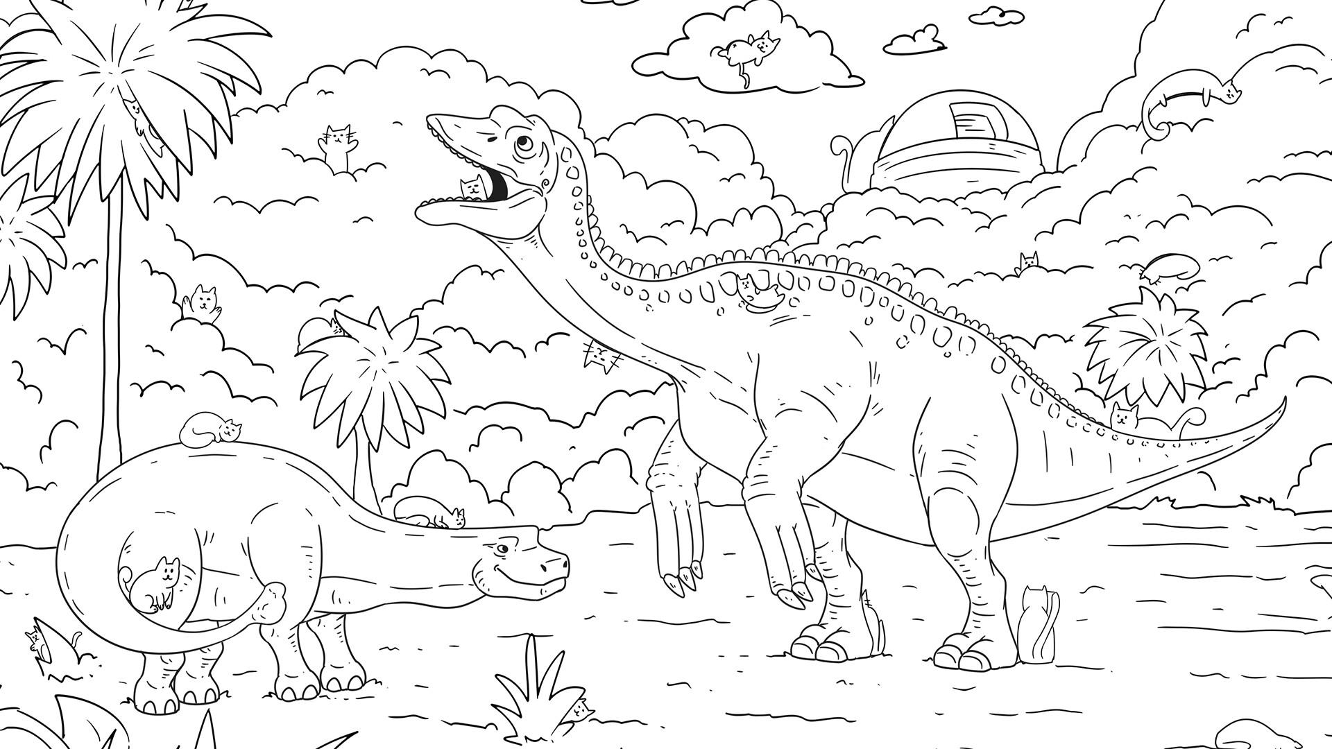 Screenshot 1 of Gatos dinosaurios escondidos 