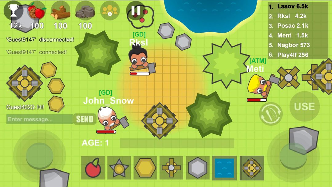 Screenshot of moofarm.io online multiplayer
