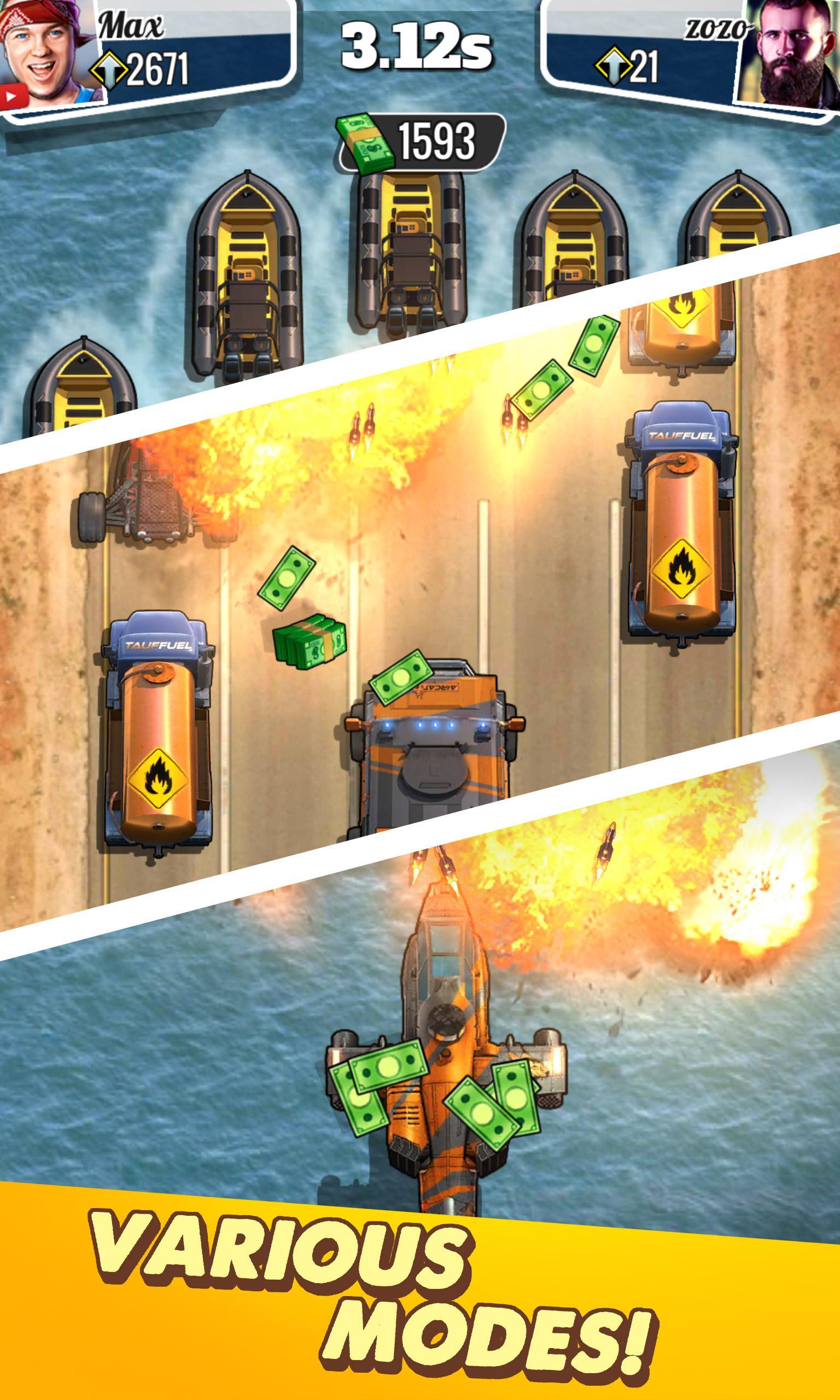 Screenshot of Road Blast - Crazy Rider