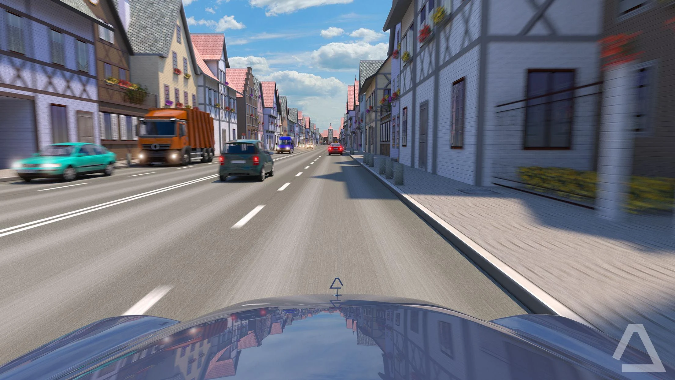 Captura de Tela do Jogo German Road Racer