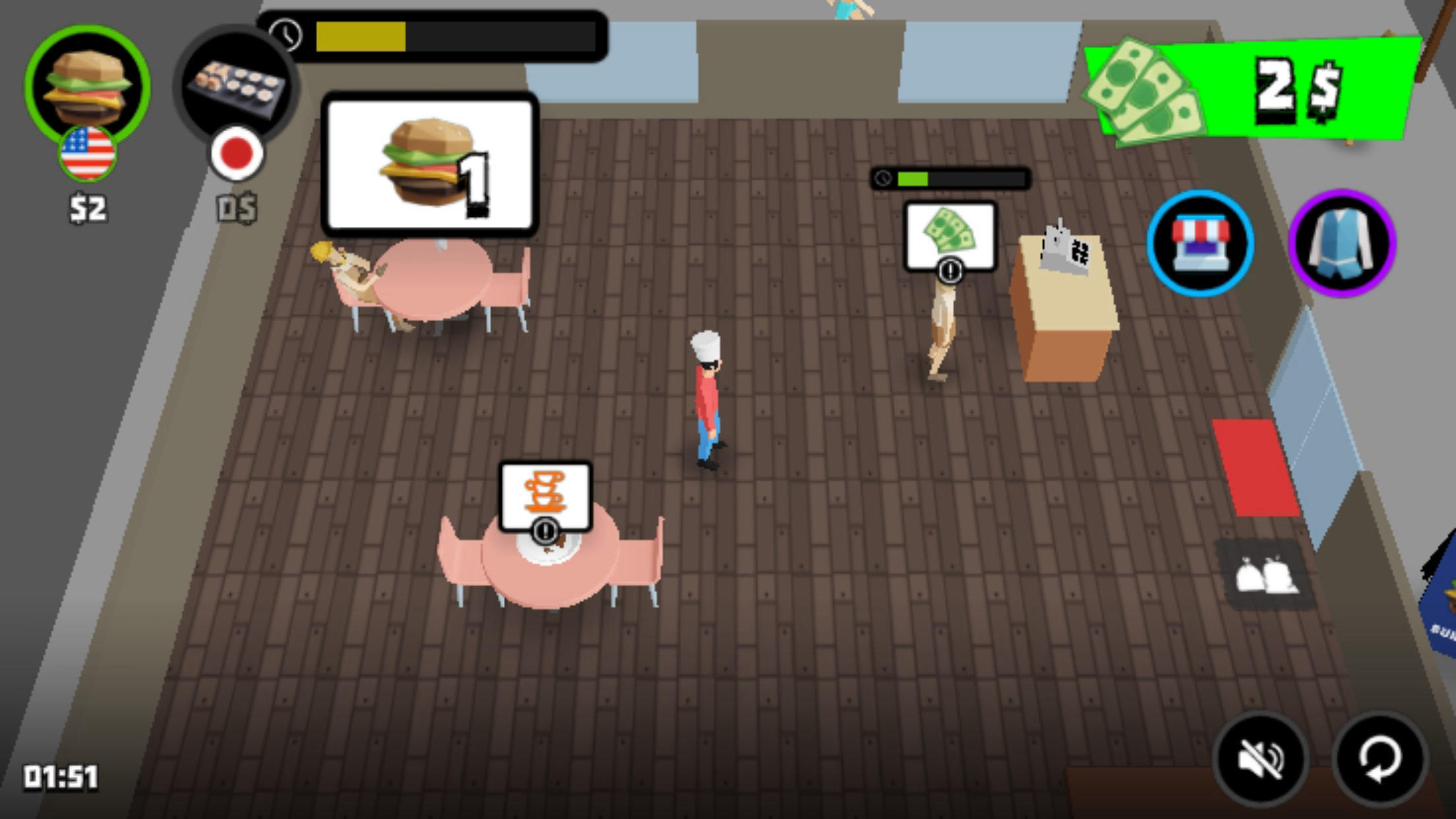 Ảnh chụp màn hình Burger Bounty : Cooking Game