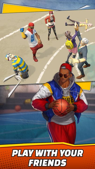 Screenshot 1 of Kru bola basket 2k18 - pertempuran jalanan bintang dunk! 