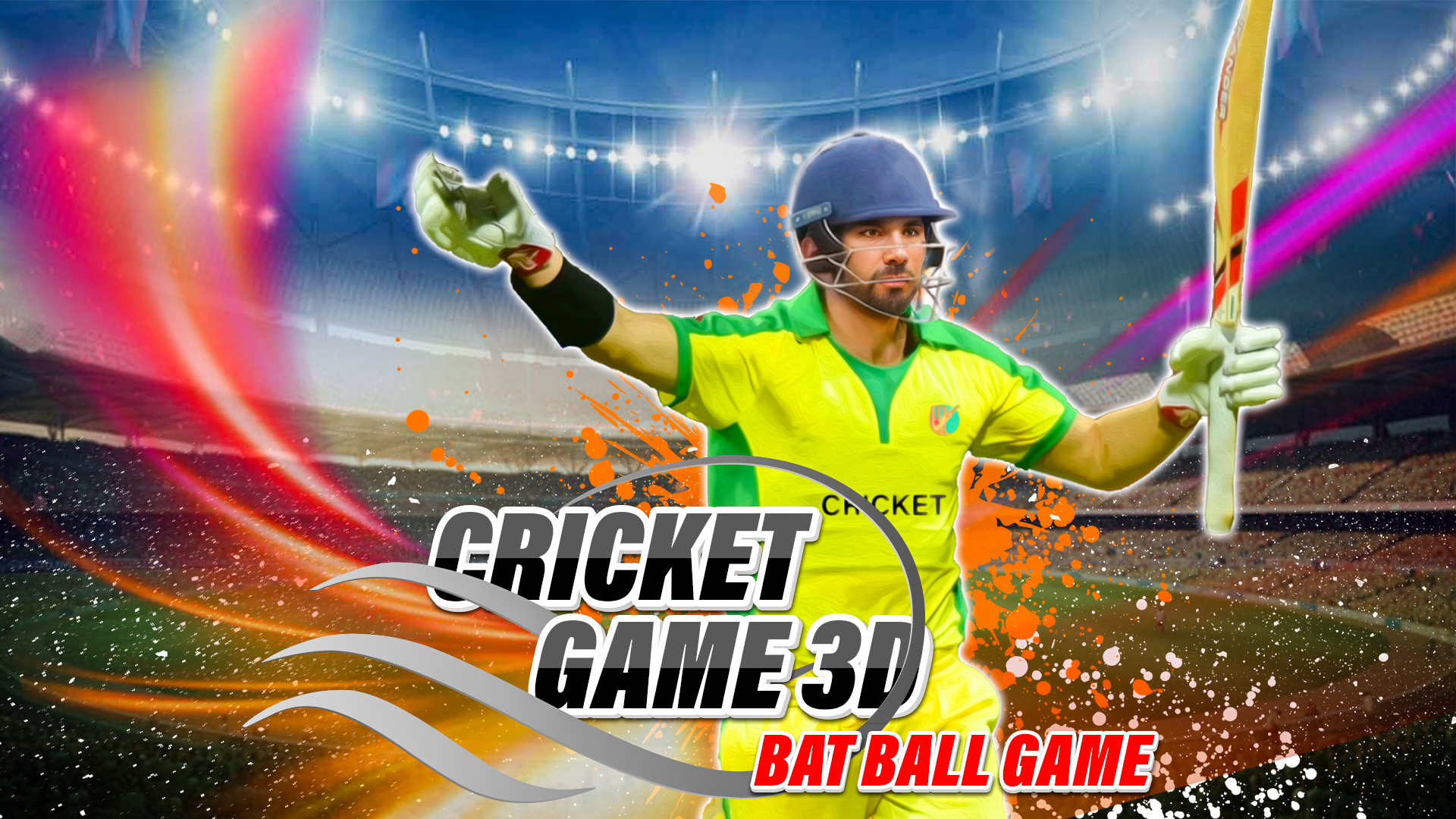 Screenshot 1 of Cricket-Spiel 3D: Schlägerball 1.1.1