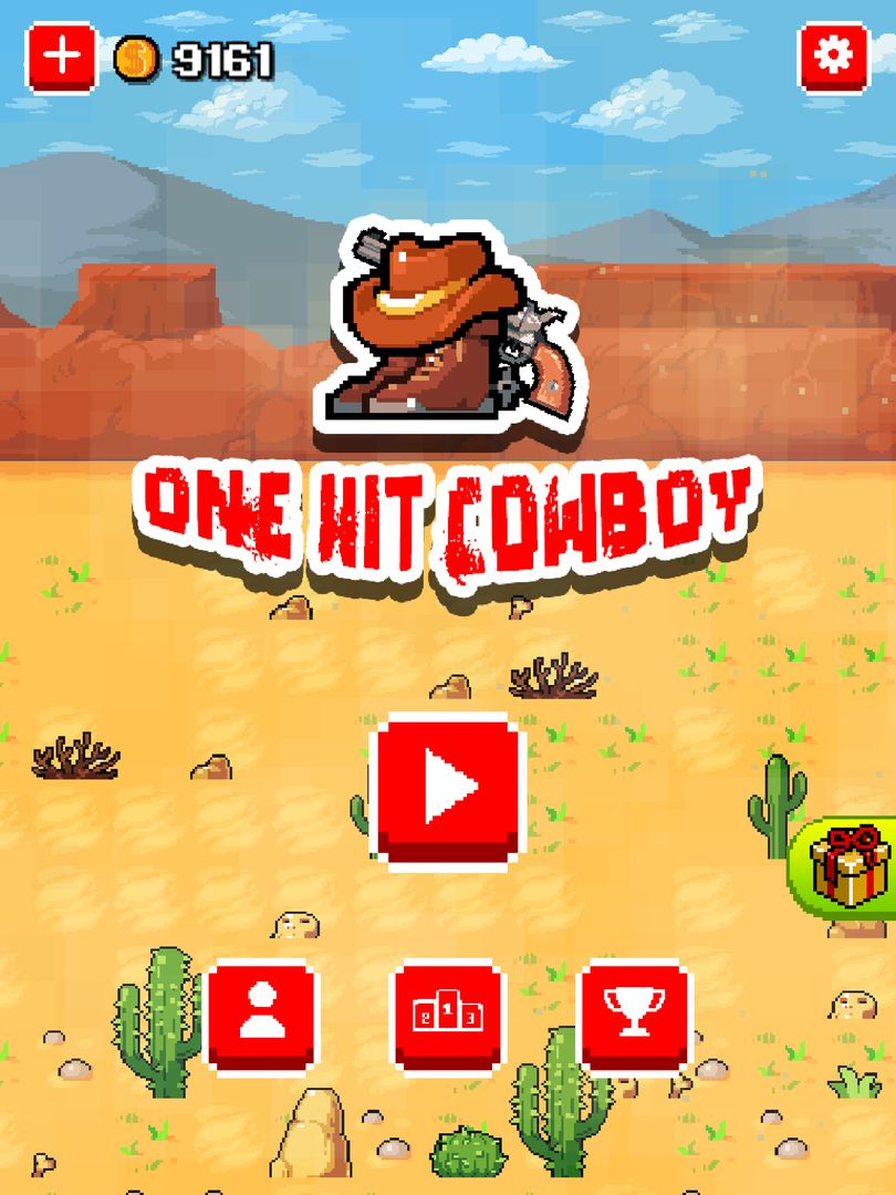 One Hit Cowboy 게임 스크린 샷