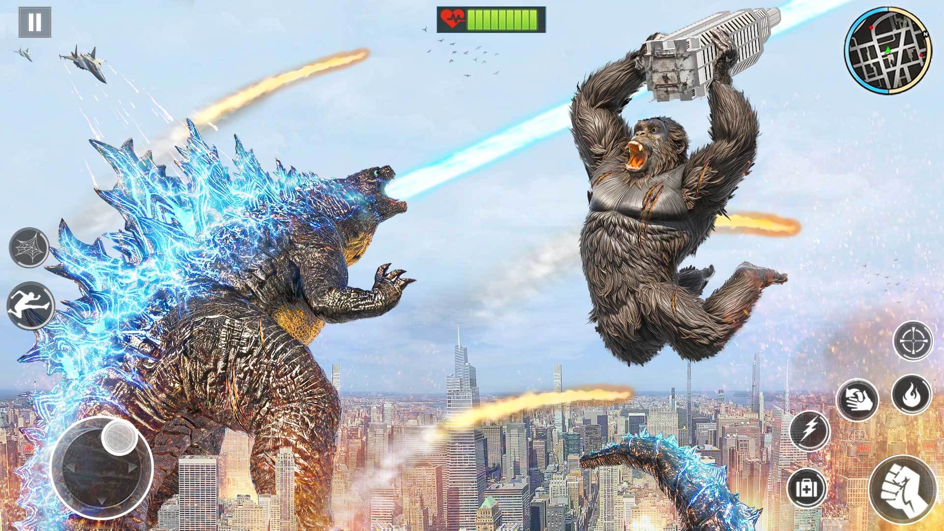 Angry Gorilla Monster Attack Game Screenshot