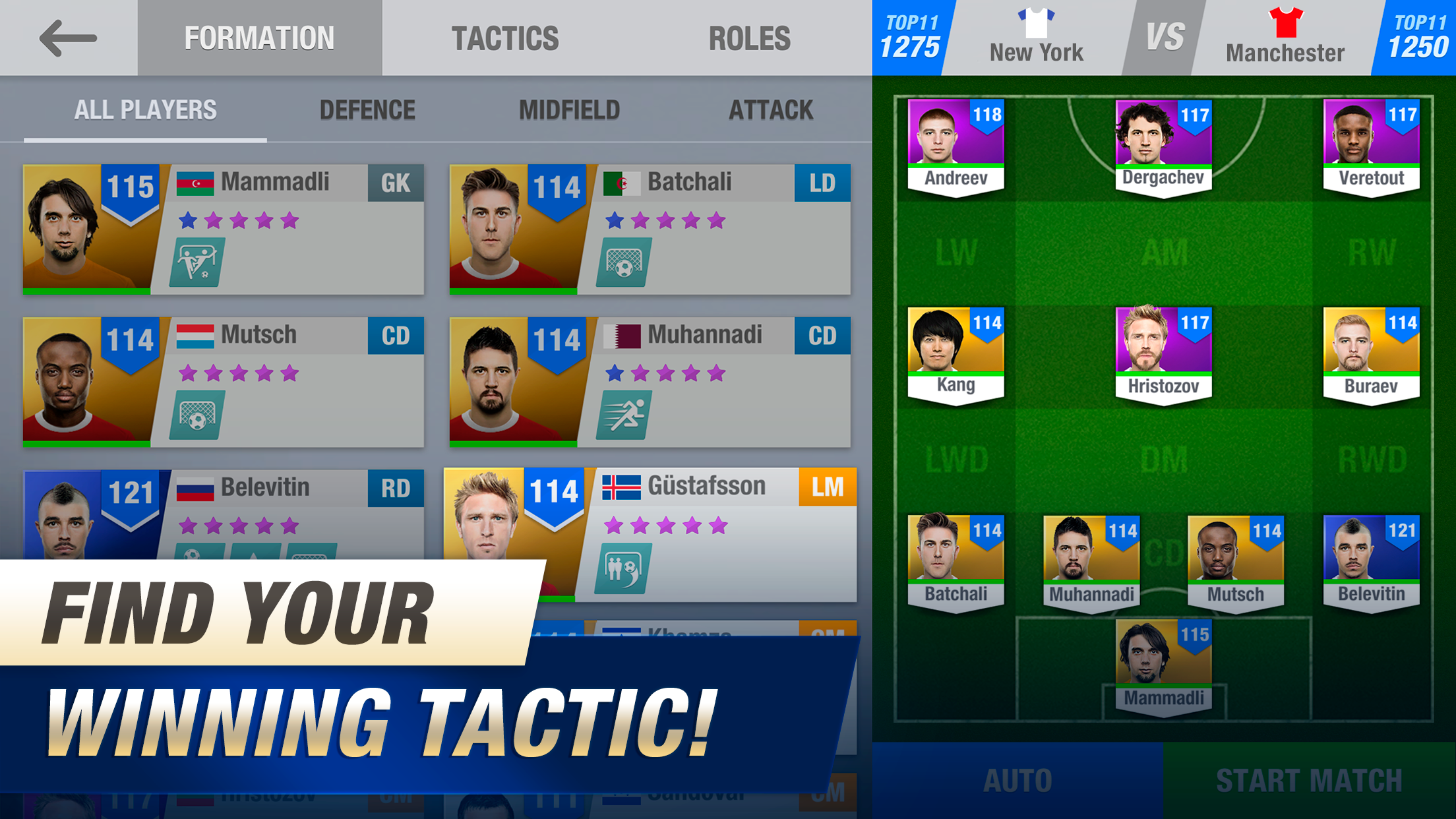 11x11: Soccer Club Manager Game Screenshot